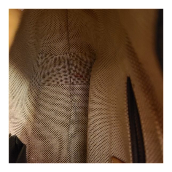 Dooney & Bourke Hobo Black Tan Pebble Leather Shoulder Bag Purse Medium Vtg - Picture 14 of 15